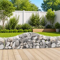 Enhance Your Outdoor Space with Arched Gabion Basket 200x30x40/60cm