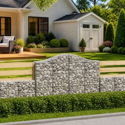 Enhance Your Outdoor Space with an Arched Gabion Basket