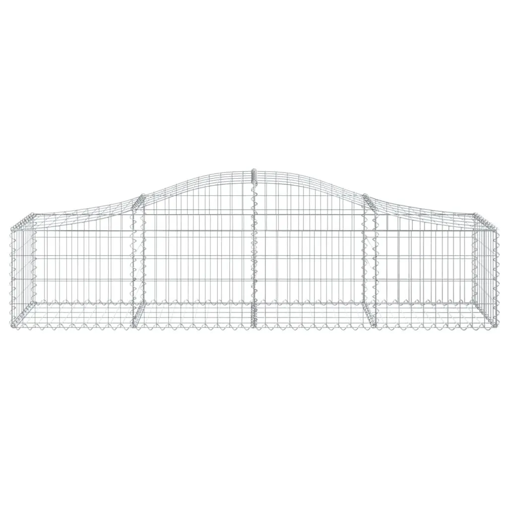 Arched Gabion Basket Garden Barrier 200cm Decorative Sound Insulating Corrosion Resistant Galvanised Iron Retaining Wall