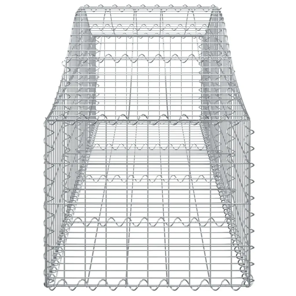 Arched Gabion Basket Garden Barrier 200cm Decorative Sound Insulating Corrosion Resistant Galvanised Iron Retaining Wall