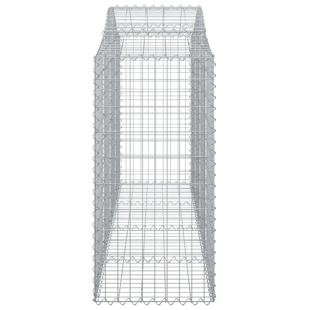 Arched Gabion Basket 200x50x120140cm Decorative Garden Barrier Galvanised Iron Construction