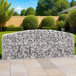 Enhance Your Garden with an Arched Gabion Basket Barrier