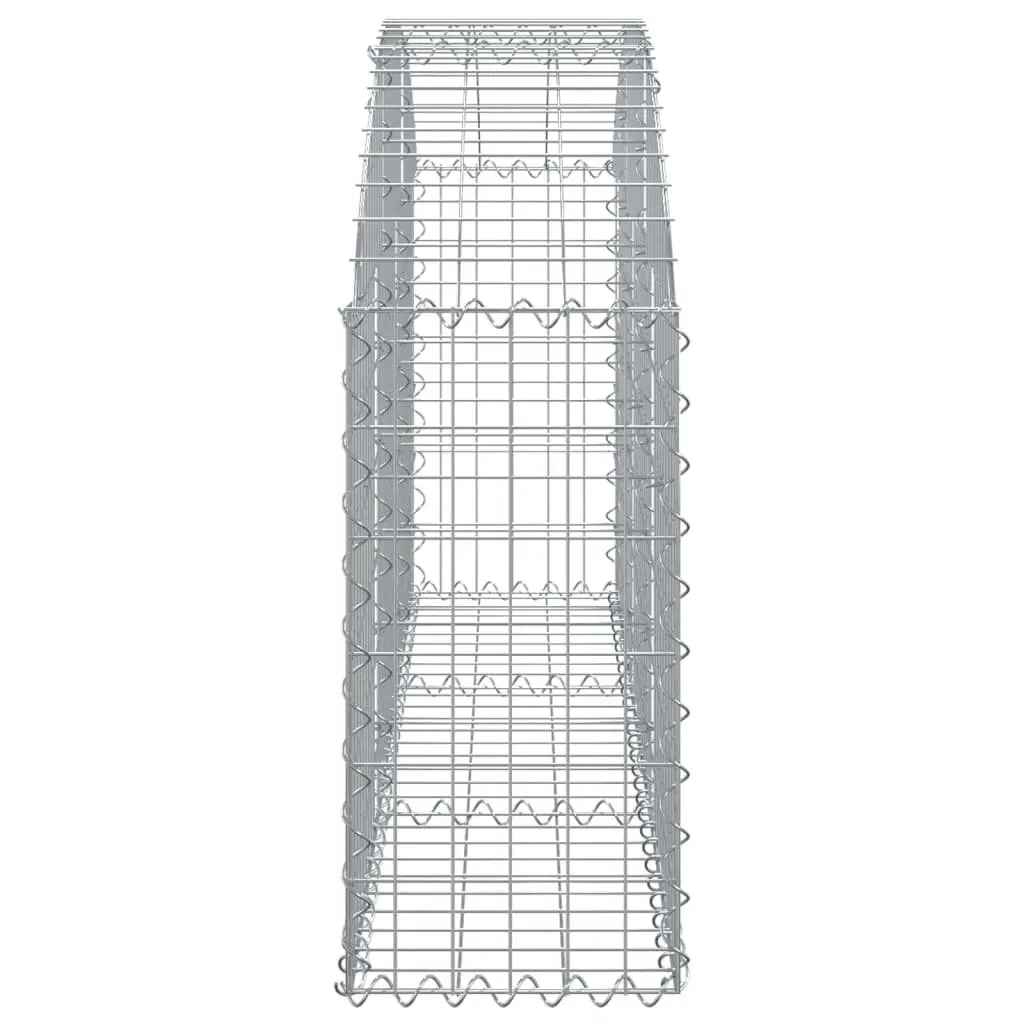 Arched Gabion Basket 150x30x60/80 cm Decorative Garden Barrier Retaining Wall