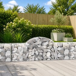 Enhance Your Garden with an Arched Gabion Basket Wall