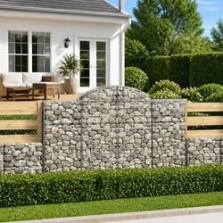 Arched Gabion Basket Garden Barrier Retaining Wall Decorative Outdoor Cage