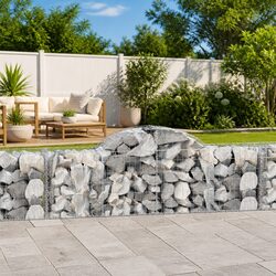 Enhance Your Outdoor Space with Arched Gabion Basket 200x50x60/80 cm