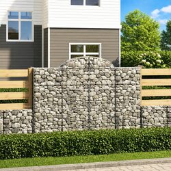 Arched Gabion Basket Garden Barrier Retaining Wall Decorative Cage