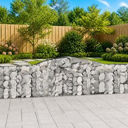 Enhance Your Garden with Arched Gabion Basket 400x30x100/120 cm
