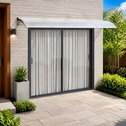 Enhance Your Entryway with This 400x100cm Grey Door Canopy