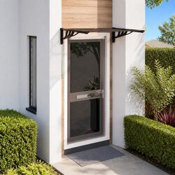 Enhance Your Entryway with a Black Door Canopy 122x90 cm