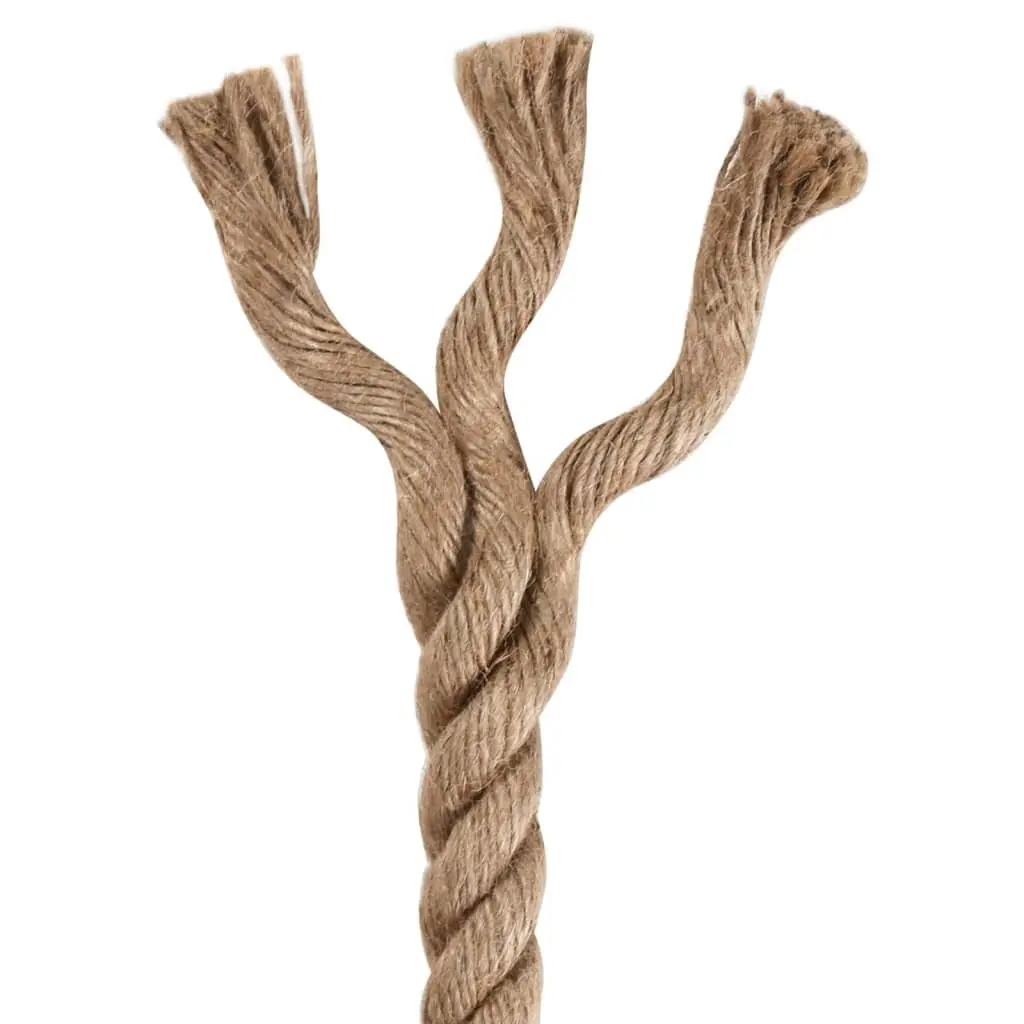 Jute Rope 250m Long 8mm Thick Natural Brown Twine for Craft Garden Decorations