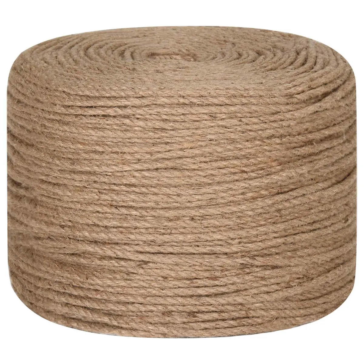 Jute Rope 50m Long 10mm Thick Natural Braided Twine for Crafts Gardening and Bundling