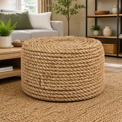 50m Natural Jute Rope for Crafting and Gardening Use