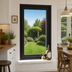 Magnetic Insect Screen Window Anthracite Fibreglass Mesh Easy Installation No