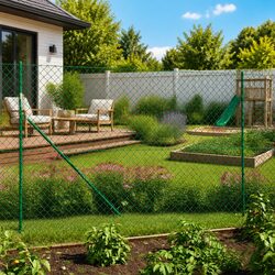 Enhance Your Garden Space with 1.6x25m Chain Link Fence