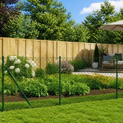 Enhance Your Outdoor Space with a Green Chain Link Fence 1x10m