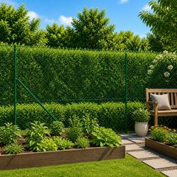 Enhance Your Outdoor Space with 1.6x25m Green Chain Link Fence
