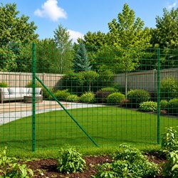 Green Wire Mesh Fence Panel 1.4x25 m for Your Garden