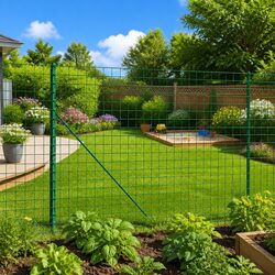 Green Wire Mesh Fence