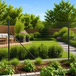 Enhance Your Garden with Anthracite Wire Mesh Fence 1.4x25m