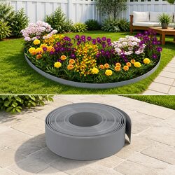 Transform Your Space with 10m Grey Garden Edging