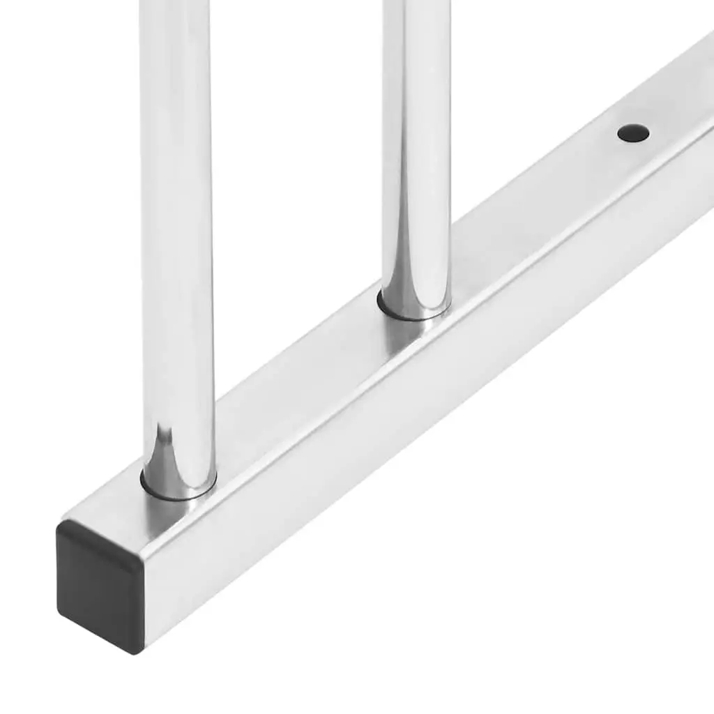 Bike Rack 6 Bikes Galvanised Steel Floor Stand Storage