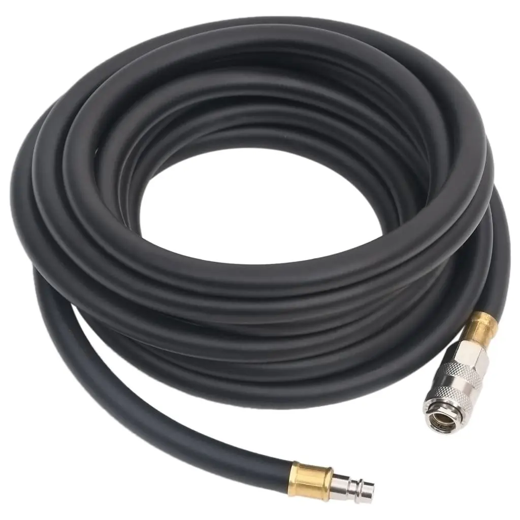 Hybrid Air Hose 5m 3/8" BSPT Quick Coupler Flexible Durable for Pneumatic Compressor Tools