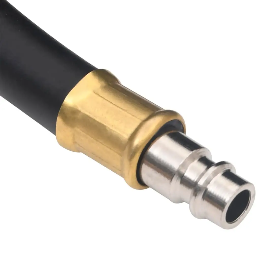 Hybrid Air Hose 20m 0.6" Durable Rubber PVC for Pneumatic Compressor 20 Bar