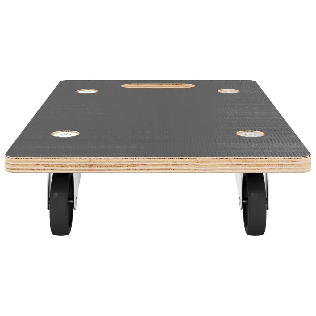 Rectangular Transport Trolley 60x40x11.5 cm Plywood Construction Anti-Slip Surface 250 kg Capacity 2 Piece
