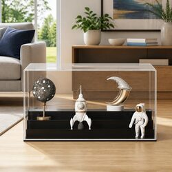 Acrylic Display Box 24x16x13 cm Transparent 4-Tier Collectibles Showcase