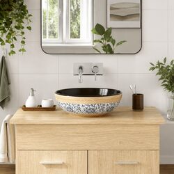 Transform Your Bathroom with a 41cm Round Ceramic Basin