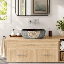 Stylish Round Black Ceramic Vessel Sink for Your Home