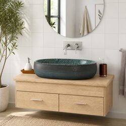 Elegant Turquoise Countertop Basin for Modern Homes