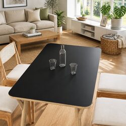 Enhance Your Living Space with Matte Black Furniture Sticker 90x500cm