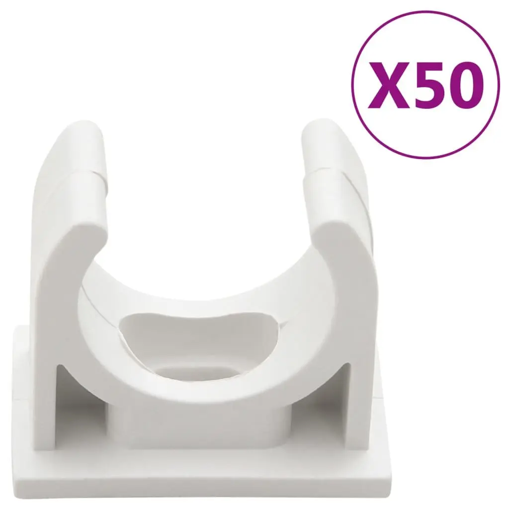 Cable Trunking 25mm White PVC 30m Cord Cover Clips Wall Floor Ceiling Management