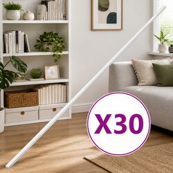 Cable Trunking 30x15mm 30m White PVC Channel Wall Floor Management