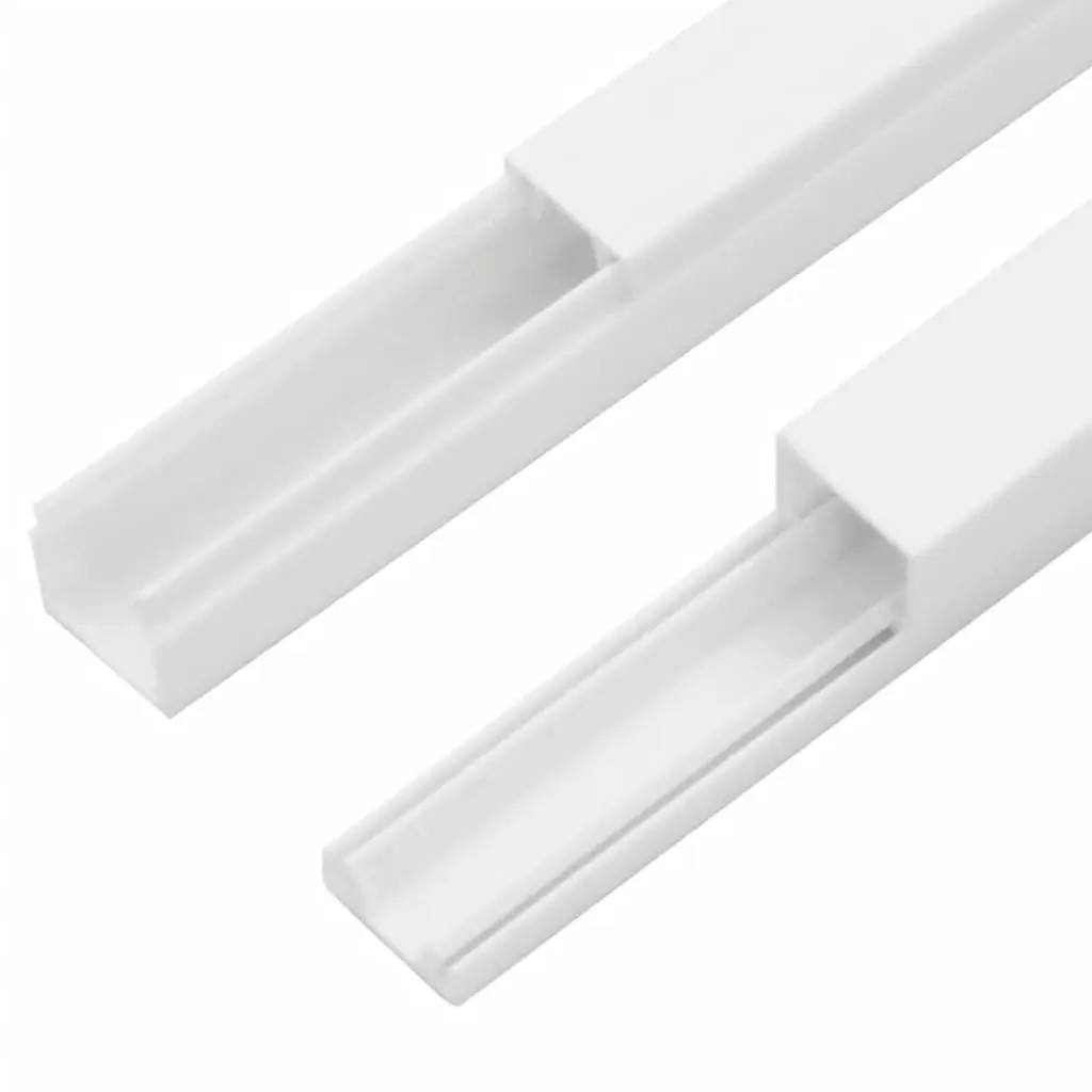 Cable Trunking 30x15mm 30m White PVC Channel Wall Floor Management