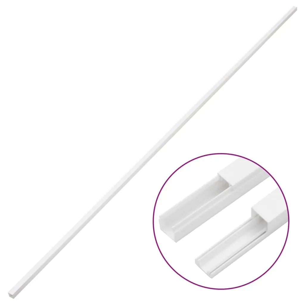 Cable Trunking 30x20 mm 30 m White PVC Channel Wire Management Cover