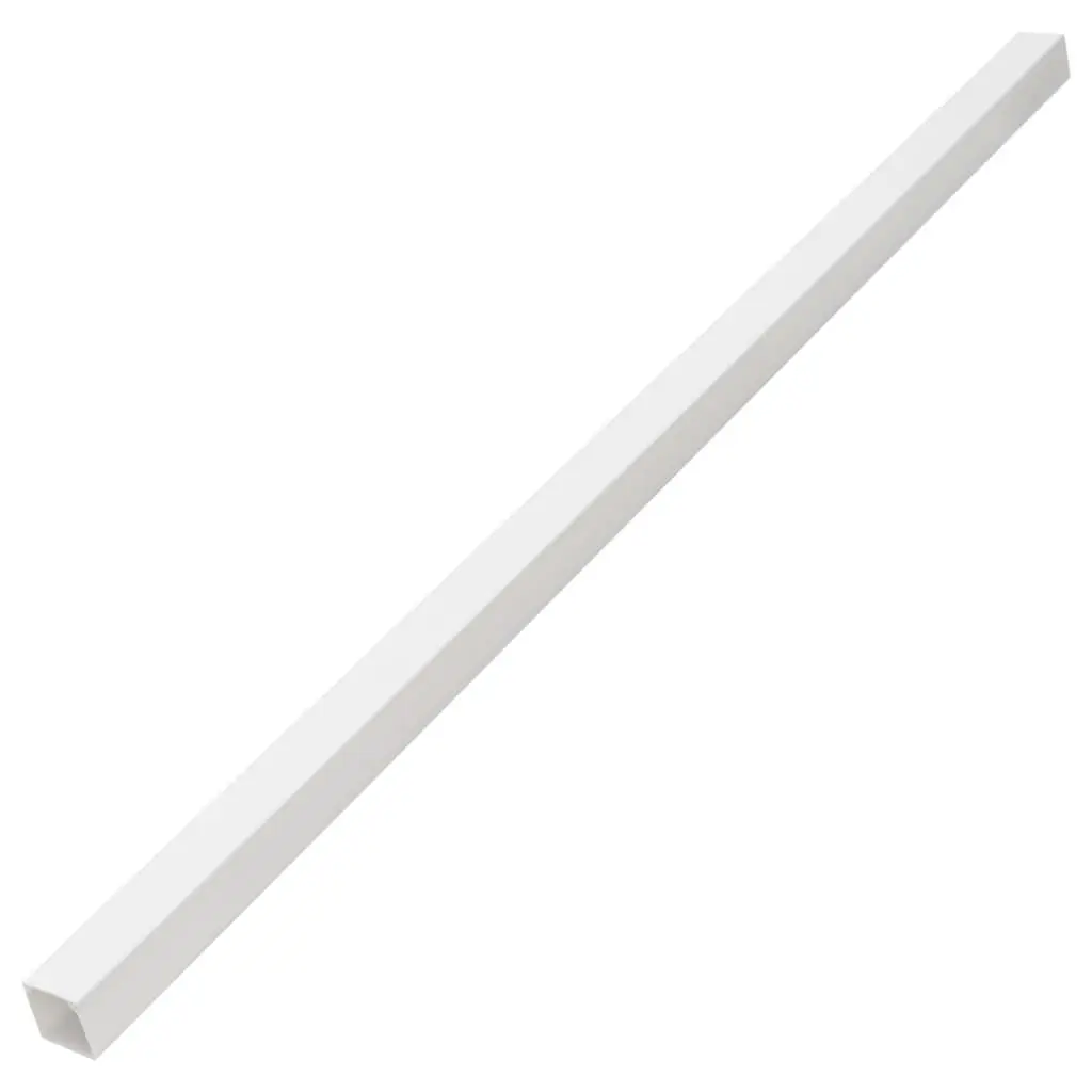 Cable Trunking 30x20mm Self-Adhesive PVC White 30m Wire Management Organiser