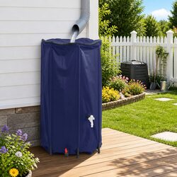 Enhance Your Garden with a 380L Blue Water Storage Tank