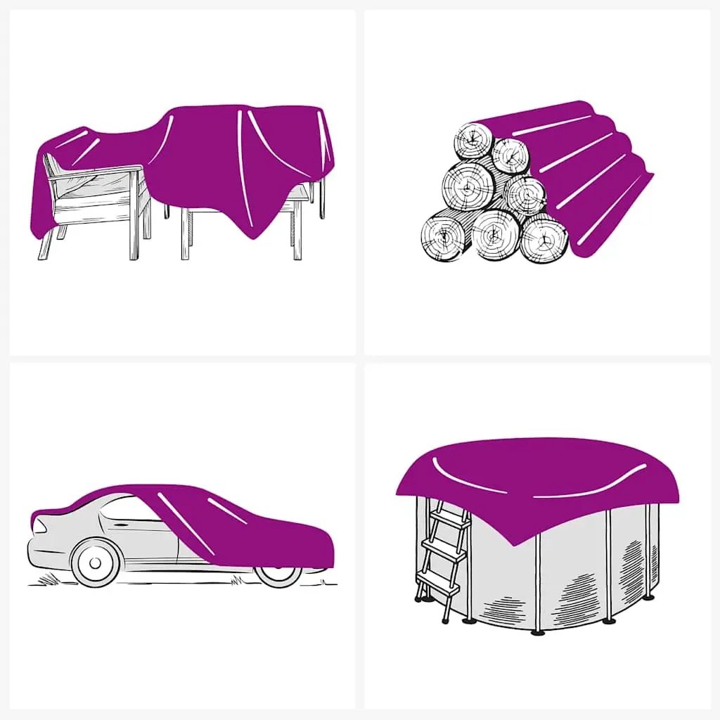 Heavy Duty Tarpaulin 2x3m Water Resistant Tear Resistant UV Resistant Mould Resistant