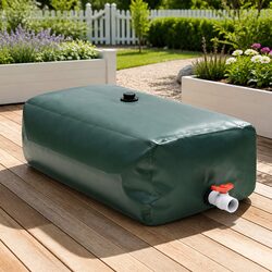 Foldable Water Tank 100L Garden Watering Storage Container with Tap Green