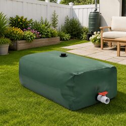 Foldable Water Tank 500L with Tap Garden Rainwater Collection Storage Container