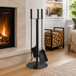 Enhance Your Living Space with this Fireplace Tool Set