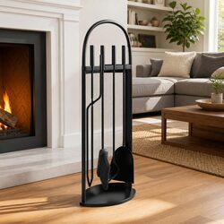 Enhance Your Living Space with This 5-Piece Fireplace Tool Set