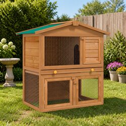 Enhance Your Space with a Stylish Brown Rabbit Hutch