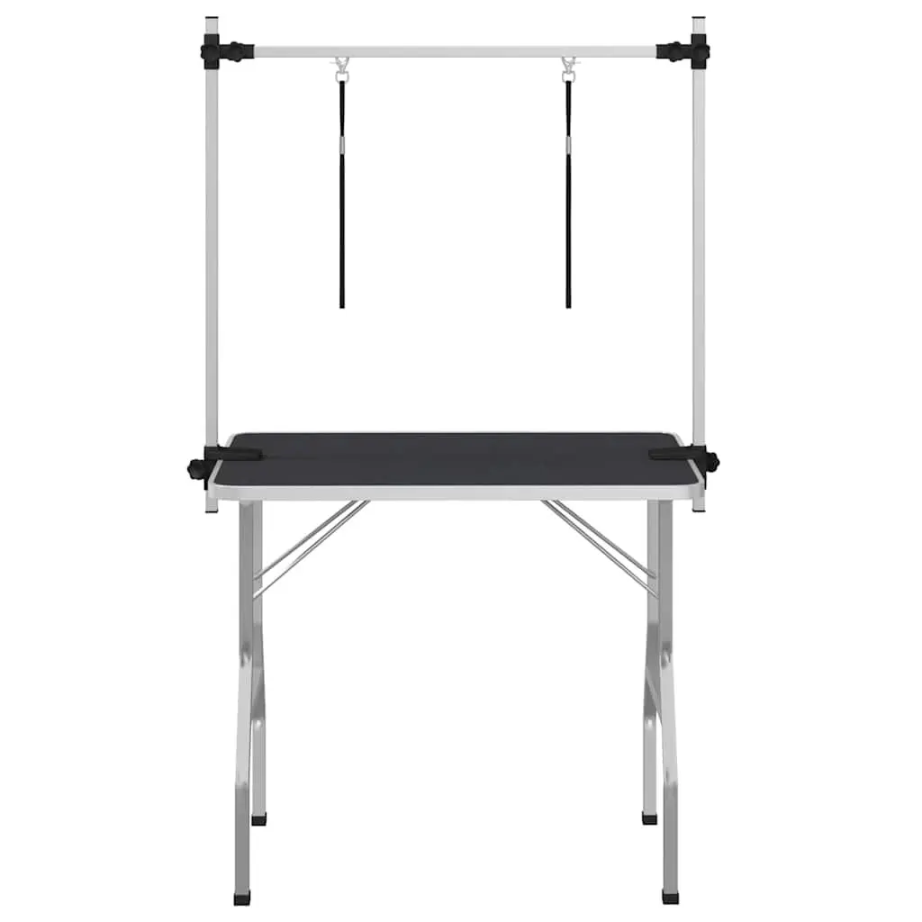 Foldable Dog Grooming Table Adjustable Arm Non-Slip Rubber Surface