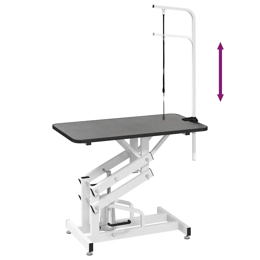 Hydraulic Grooming Table Adjustable Height Non-Slip Surface for Dogs Cats Portable Mobile Groomer