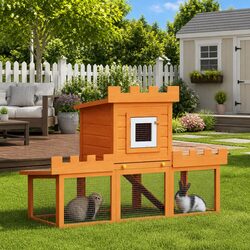 Elevate Your Space with a Stylish 2-Layer Rabbit Hutch