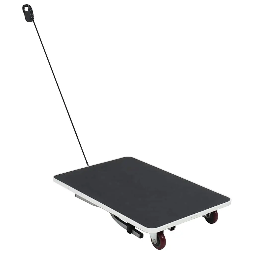 Adjustable Portable Pet Grooming Table with Non-Slip Surface and Castors